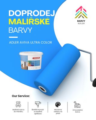 🎨 Poslední šance ulovit barvu, která vás nezklame! 🎨 ADLER Aviva Ultra Color – malířská barva s vysokou kryvostí,...